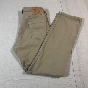 Levi's 501 Jeans Mens W36 L32 (34x32) Tan Khaki VTG Made in USA 90s Button Fly